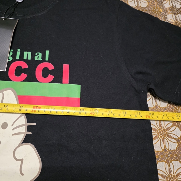Gucci Black T-Shirt with Cat Graphic Size XL Or L - Picture 4 of 7